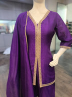 Anaita Purple Stylish Readymade Co-Ords Set | Grocsy