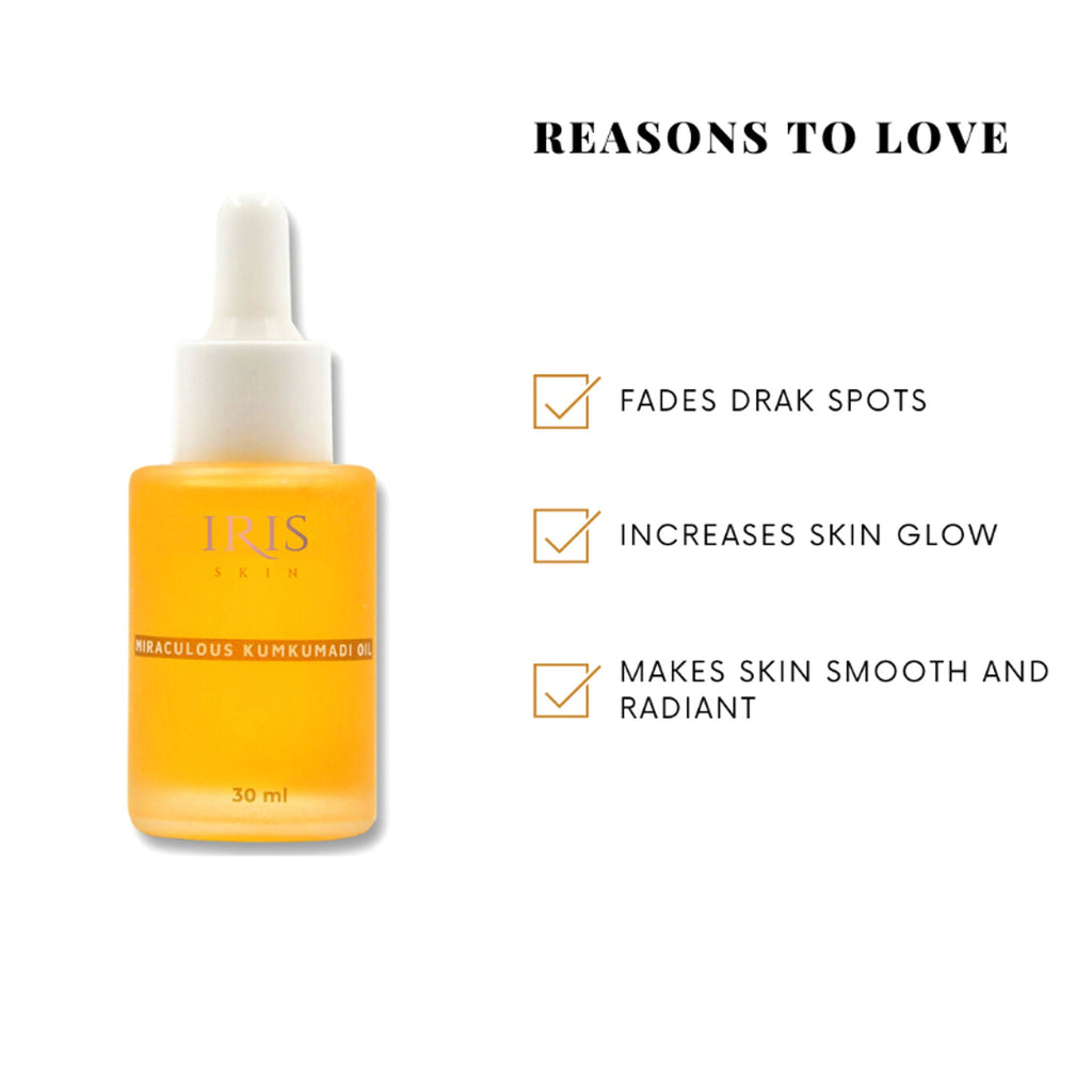 IRIS COSMETICS Skin Miraculuous Kumkumadi Oil | Grocsy