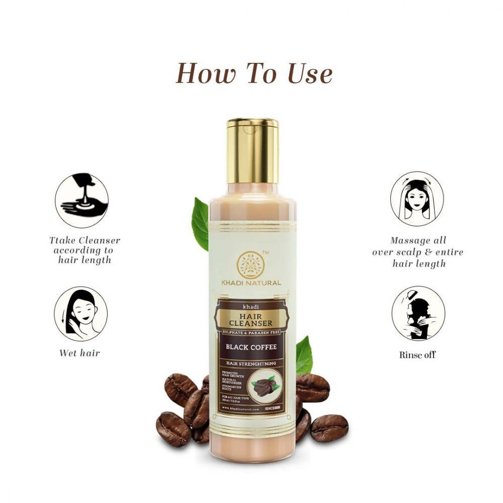 Khadi Natural Black Coffee Hair Cleanser | Grocsy