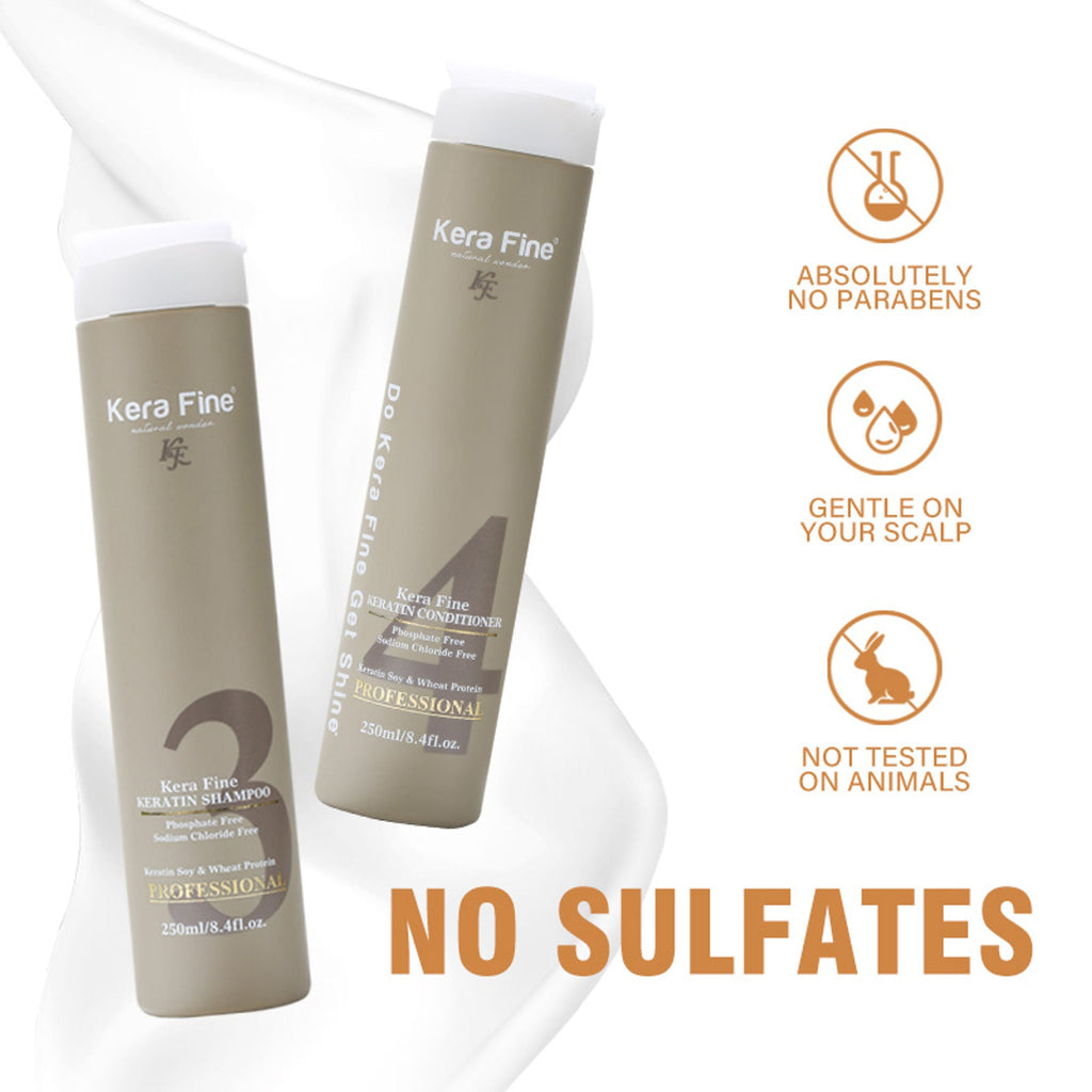 Kera Fine Keratin Shampoo & Conditioner Combo | Grocsy