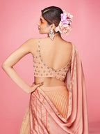 Myra Orange Art Silk Embroidered Designer Lehenga | Grocsy