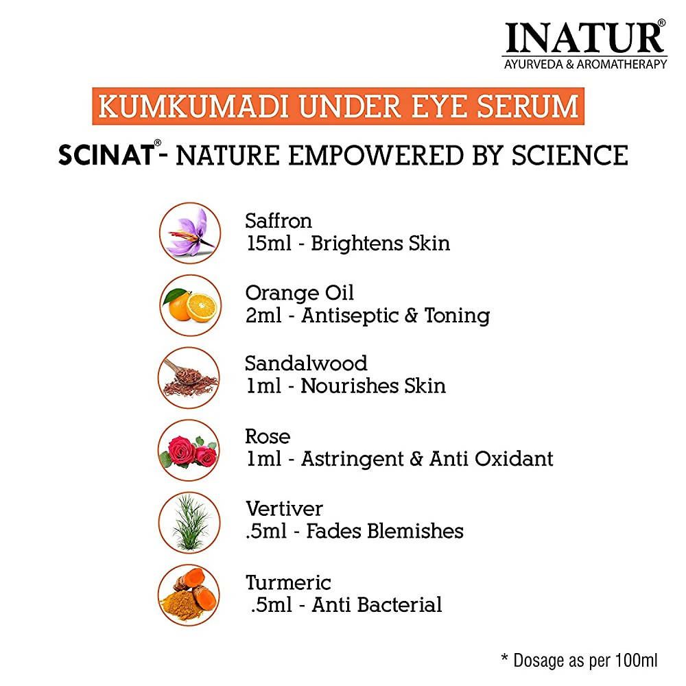 Inatur Kumkumadi Under Eye Serum | Grocsy