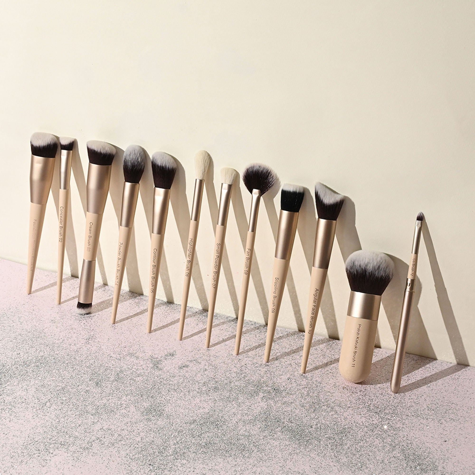 Milagro Beauty Face The Makeup Brush Collection (Set Of 12 ) | Grocsy