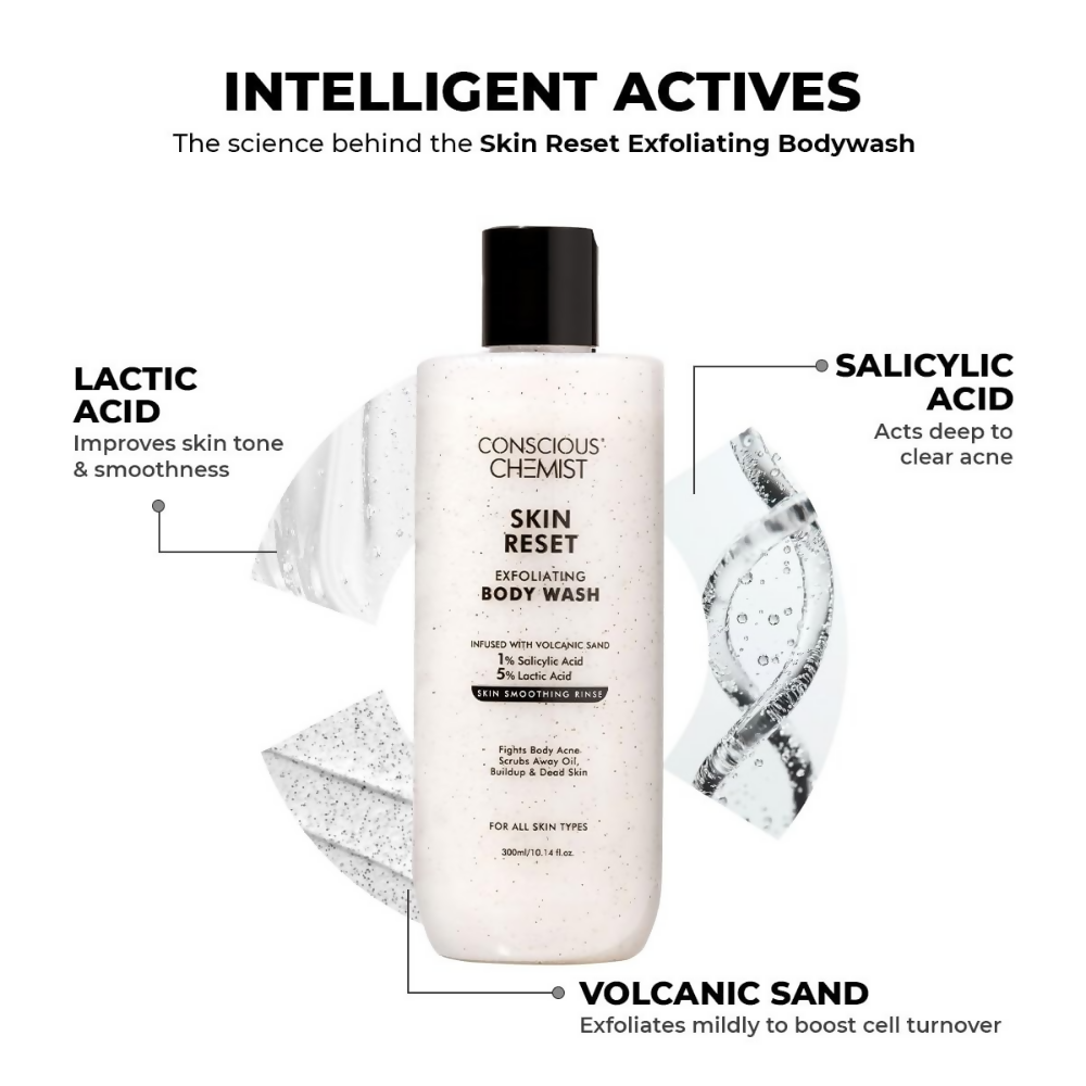 Conscious Chemist Skin Reset Exfoliating Bodywash | Grocsy