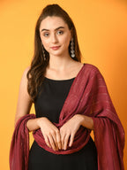 Myshka Women's Black Solid Anarkali Party Kurta Set With Dupatta | Grocsy