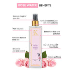 Kimayra Premium Rose Water Spray For Face - Skin Toner/Makeup Remover | Grocsy