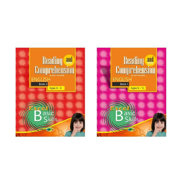 Reading and Comprehension English Book Set Ages 8 - 10 (Set of 2) | Grocsy
