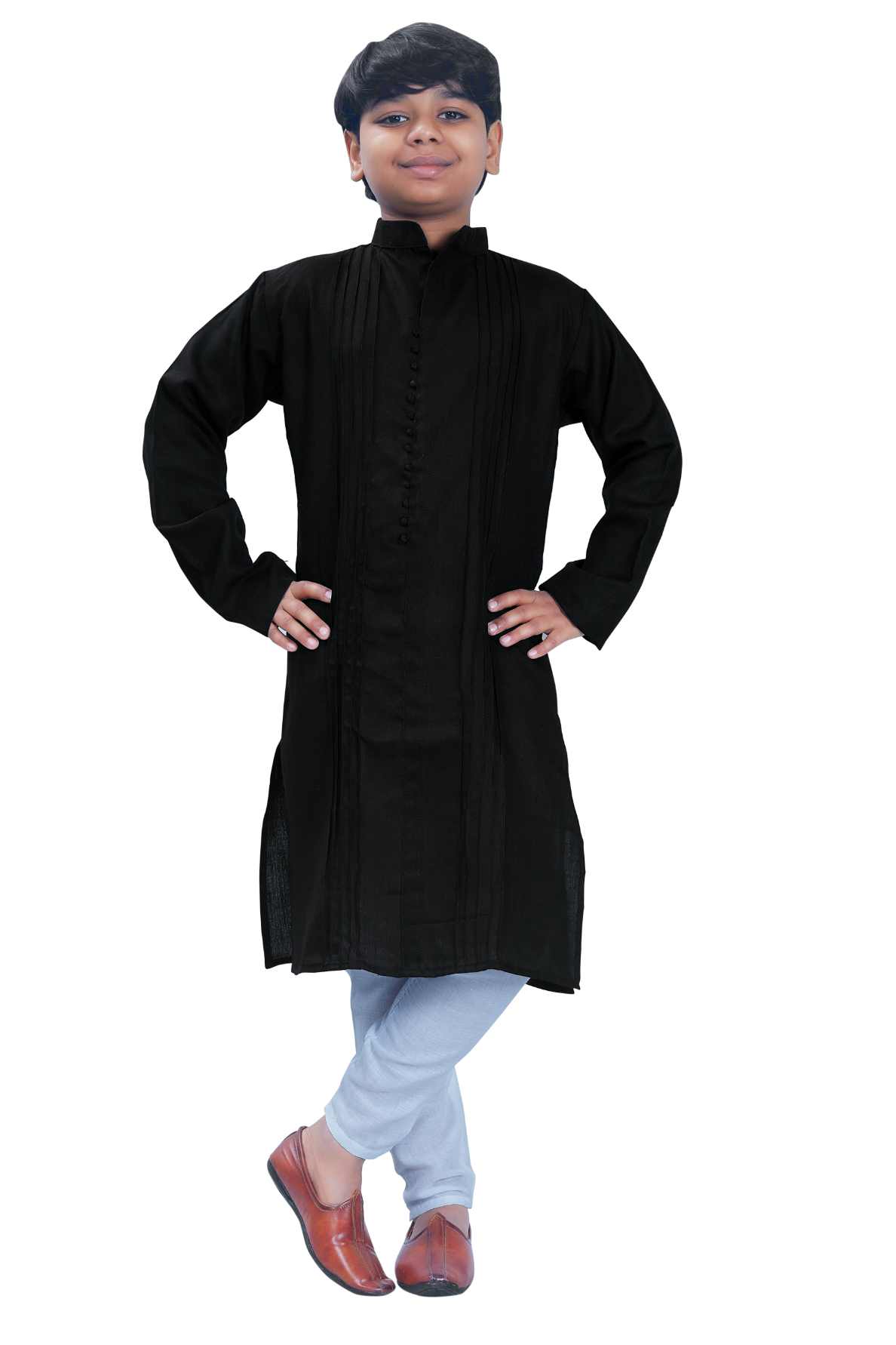 DEIANA'S Casual Designer Kurta Pyjama Set For Boys And kids (Black) | Grocsy