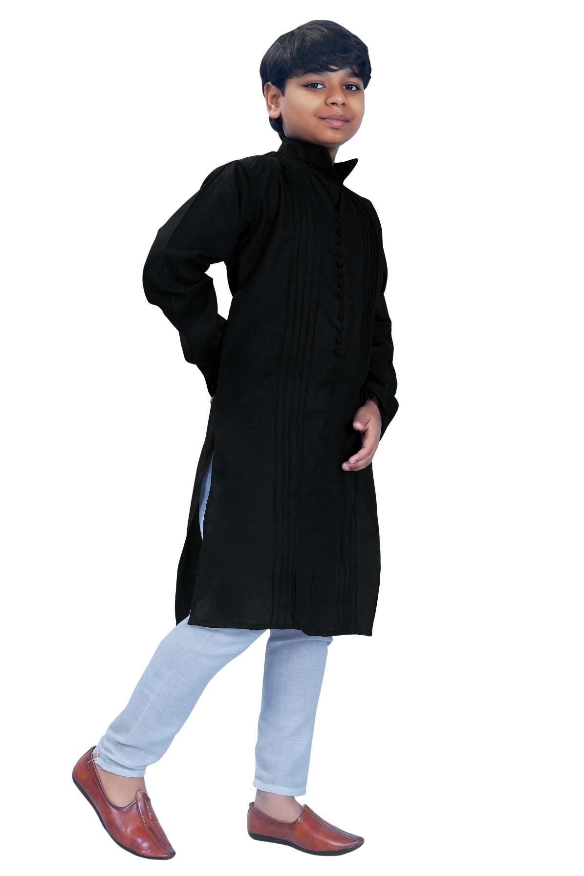 DEIANA'S Casual Designer Kurta Pyjama Set For Boys And kids (Black) | Grocsy