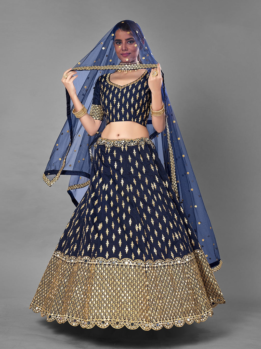 Lehenga Mart Glamorous Designer Lehenga Choli for Bridal and Bridesmaids Wedding Wear Choli | Grocsy