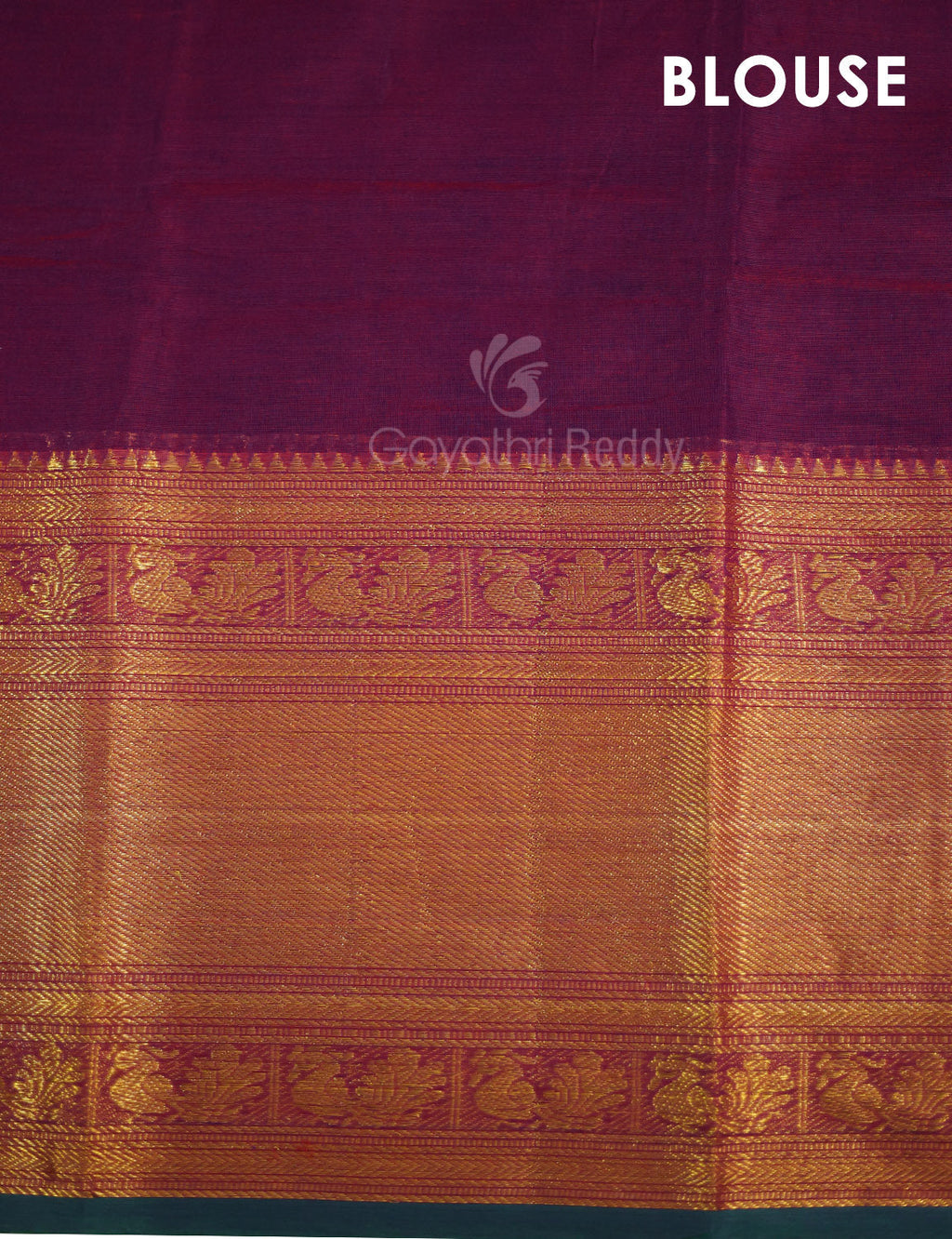 Kalanetha Jamuni With Zari Kanchi Style Pure Narayanpet Cotton Saree By Gayathri Reddy Designer Studio | Grocsy