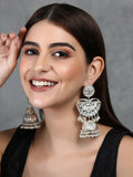Joban Fashion Women Ghungroo Style Silver Tone Jhumka | Grocsy