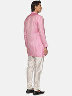 Sethukrishna Men Pink Kurta with Churidar | Grocsy