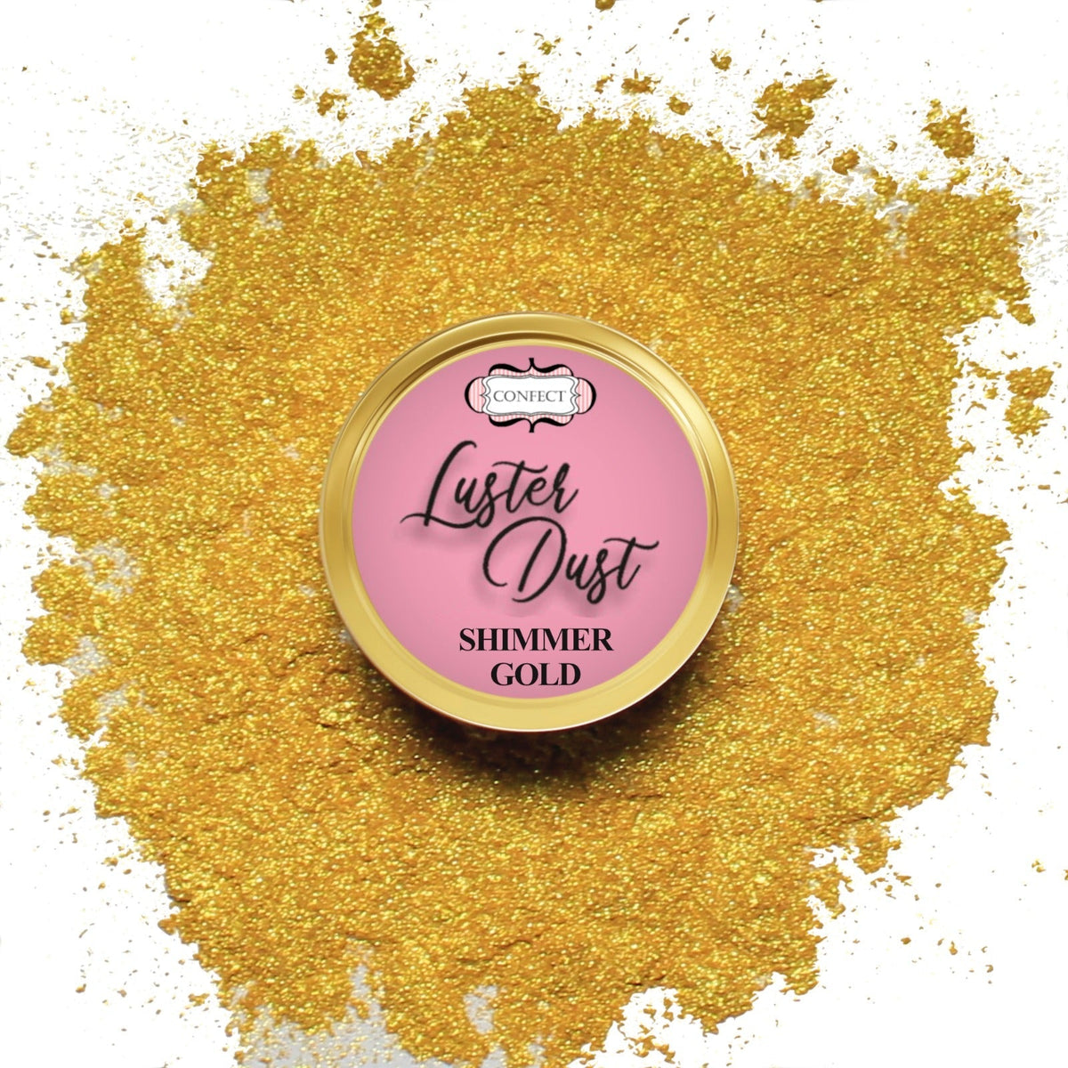 Confect Edible Luster Dust – Pack of 5 | Silver, Gold, Crystal, Blue, Purple | | Grocsy