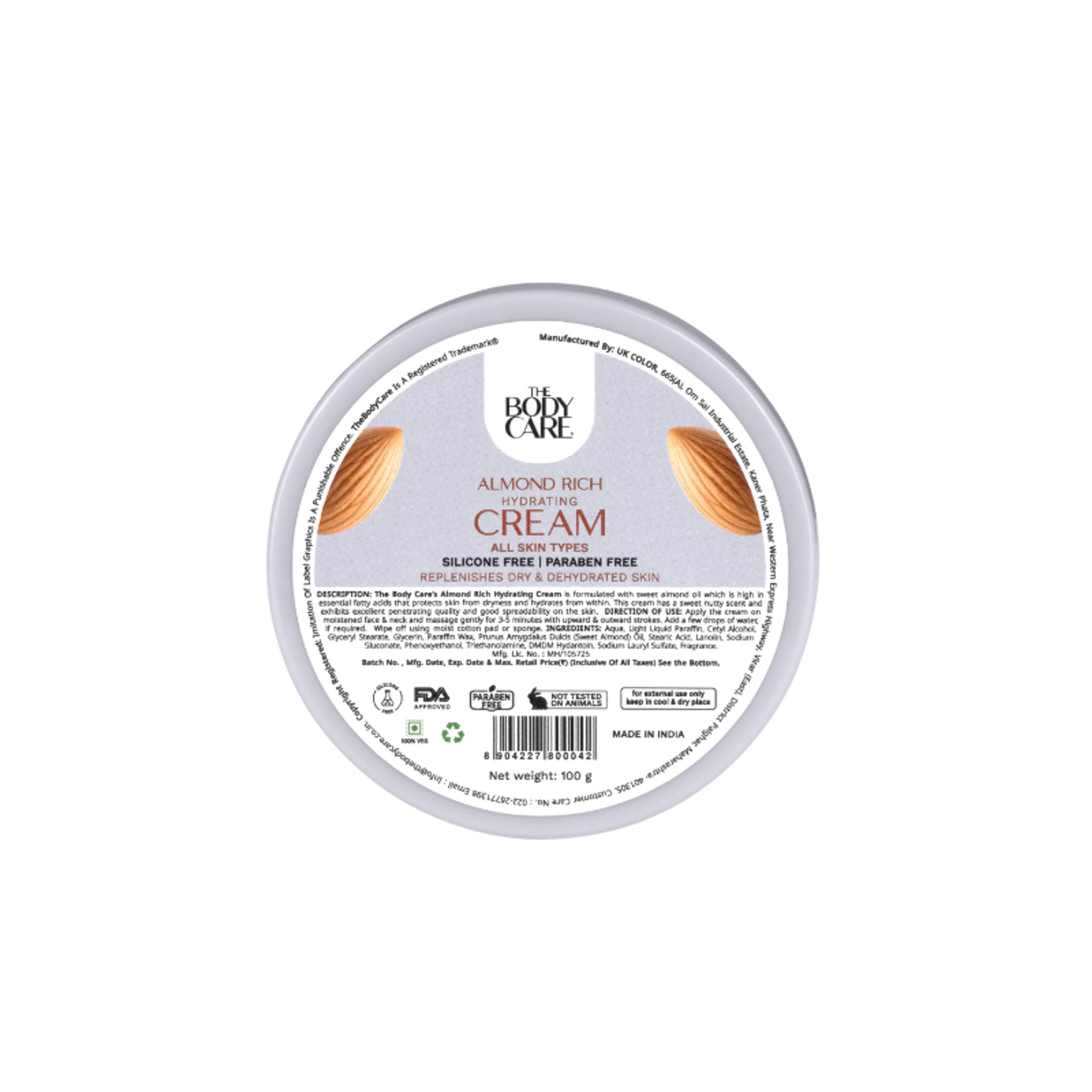 The Body Care Almond Cream | Grocsy