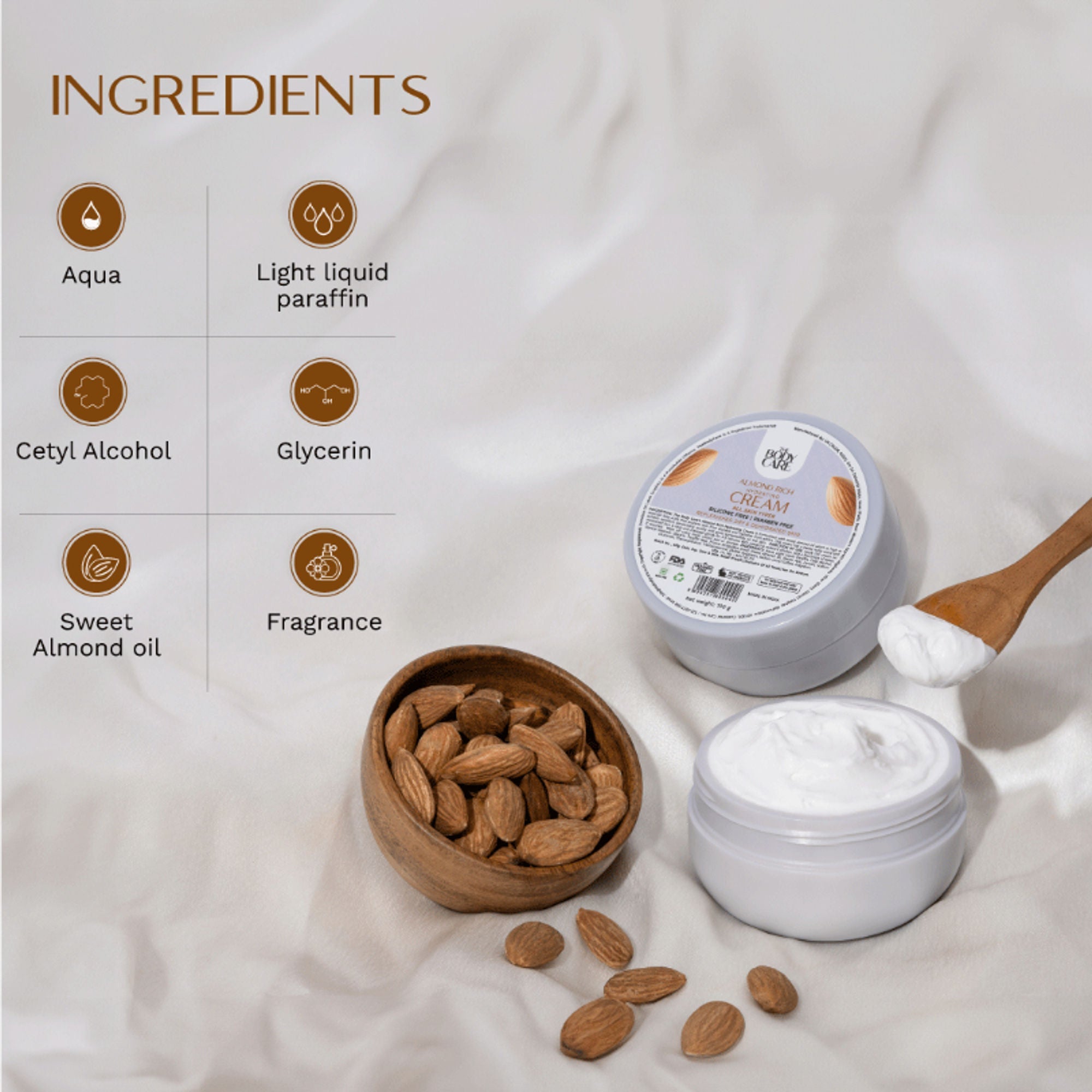 The Body Care Almond Cream | Grocsy