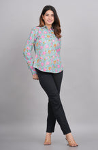 House of RP Women's Green Cotton Floral Printed Casual Shirt | Grocsy