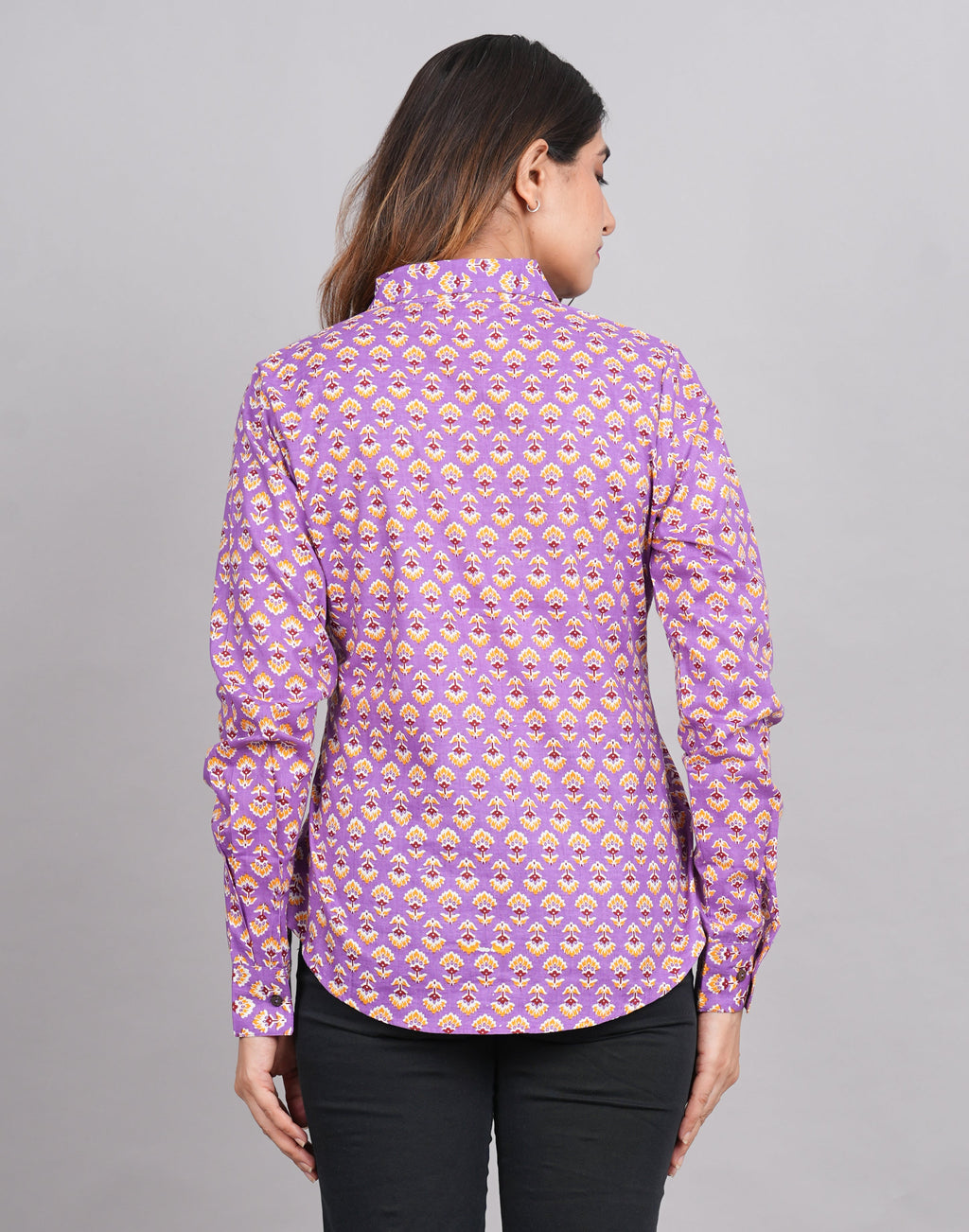 House of RP Women's Pink Cotton Floral Printed Casual Shirt | Grocsy
