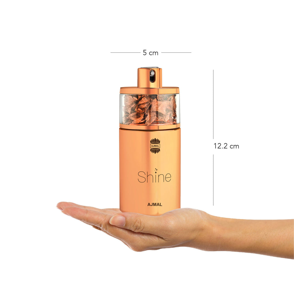 Ajmal India Shine Eau De Parfum for Women - Floral Fruity Musky Long-Lasting Perfume | Grocsy