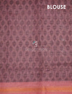 Mauve Pink Colour Geometric Print Semi Chanderi Saree By Gayathri Reddy Designer Studio | Grocsy