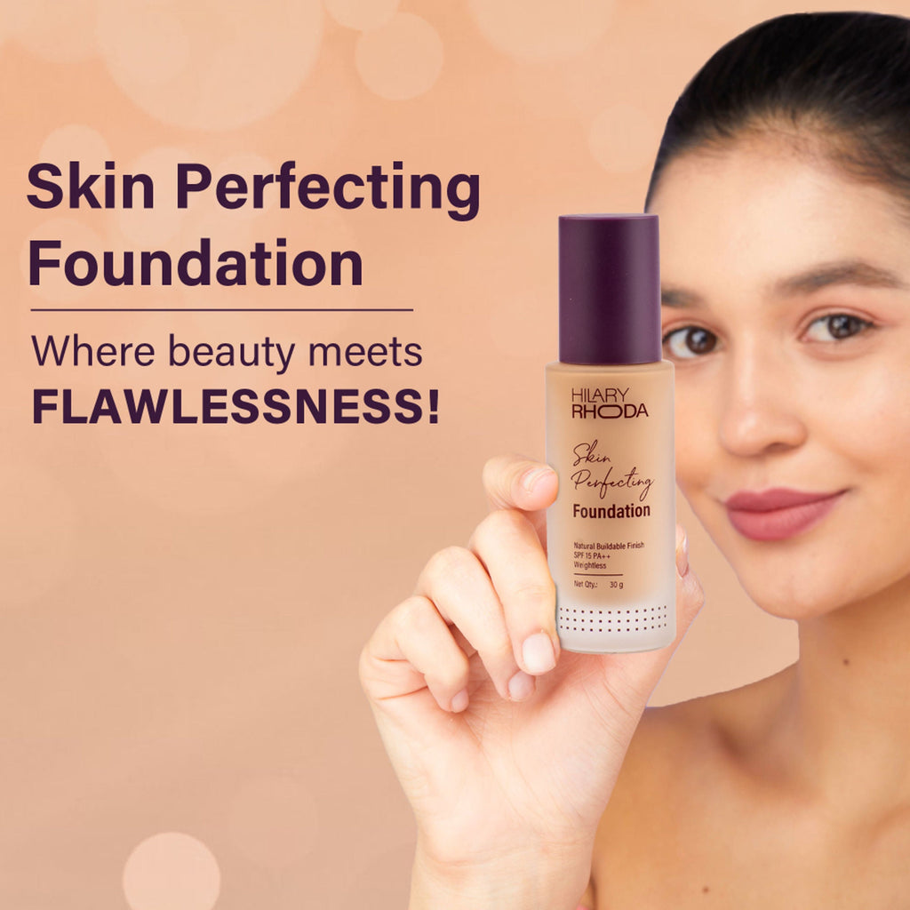 Hilary Rhoda Skin Perfecting Foundation With SPF 15 - My Ivory 01 | Grocsy