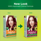 Nisha Creme Hair Color for Women - Burgundy | Grocsy