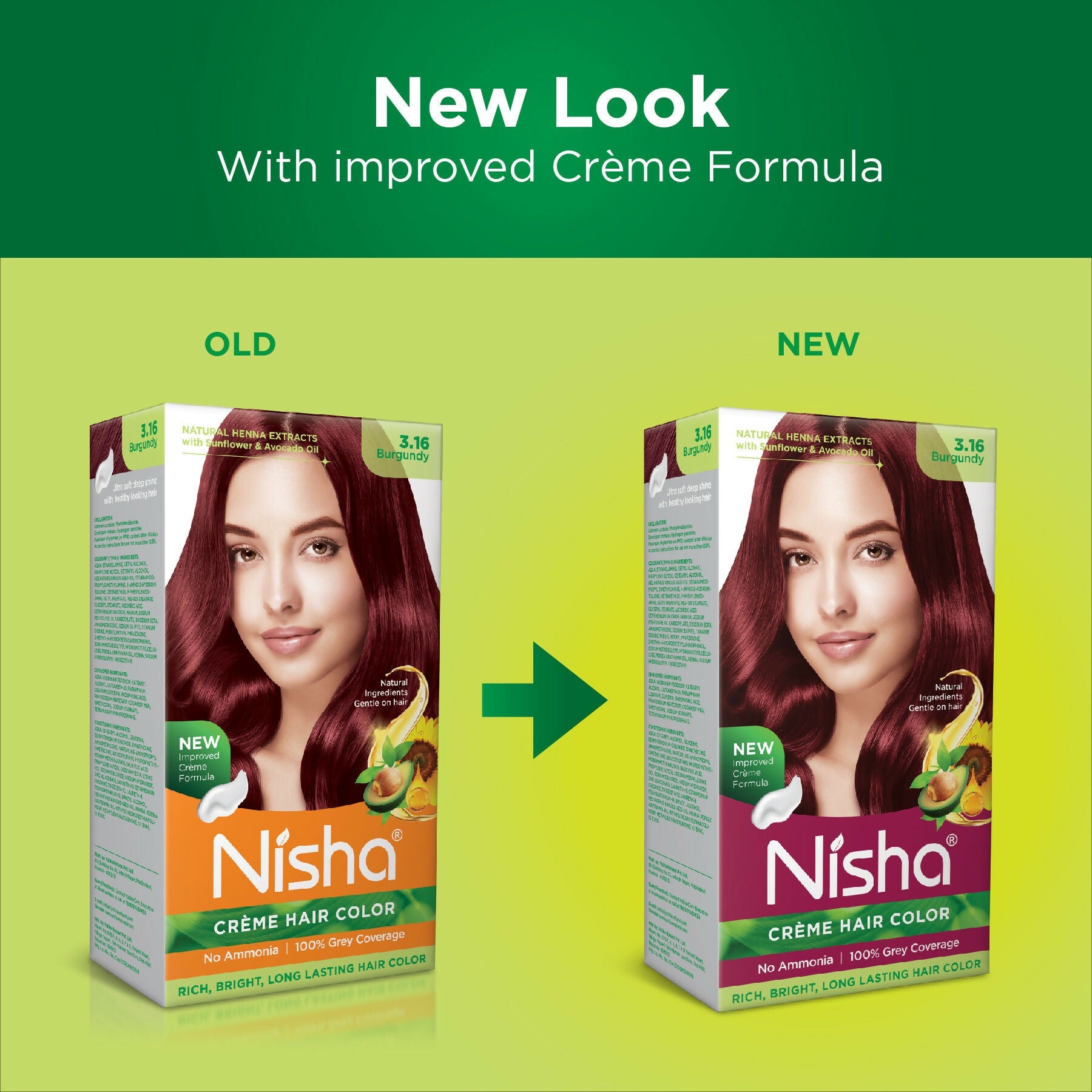 Nisha Creme Hair Color for Women - Burgundy | Grocsy