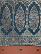 Monjolika Fashion Dark Teal Banarasi Satin Silk Saree with Intricate Zari Work with Rich Weaving Pattern | Grocsy