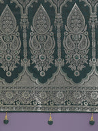Monjolika Fashion Dark Green Banarasi Satin Silk Saree with Intricate Zari Work with Rich Weaving Pattern | Grocsy