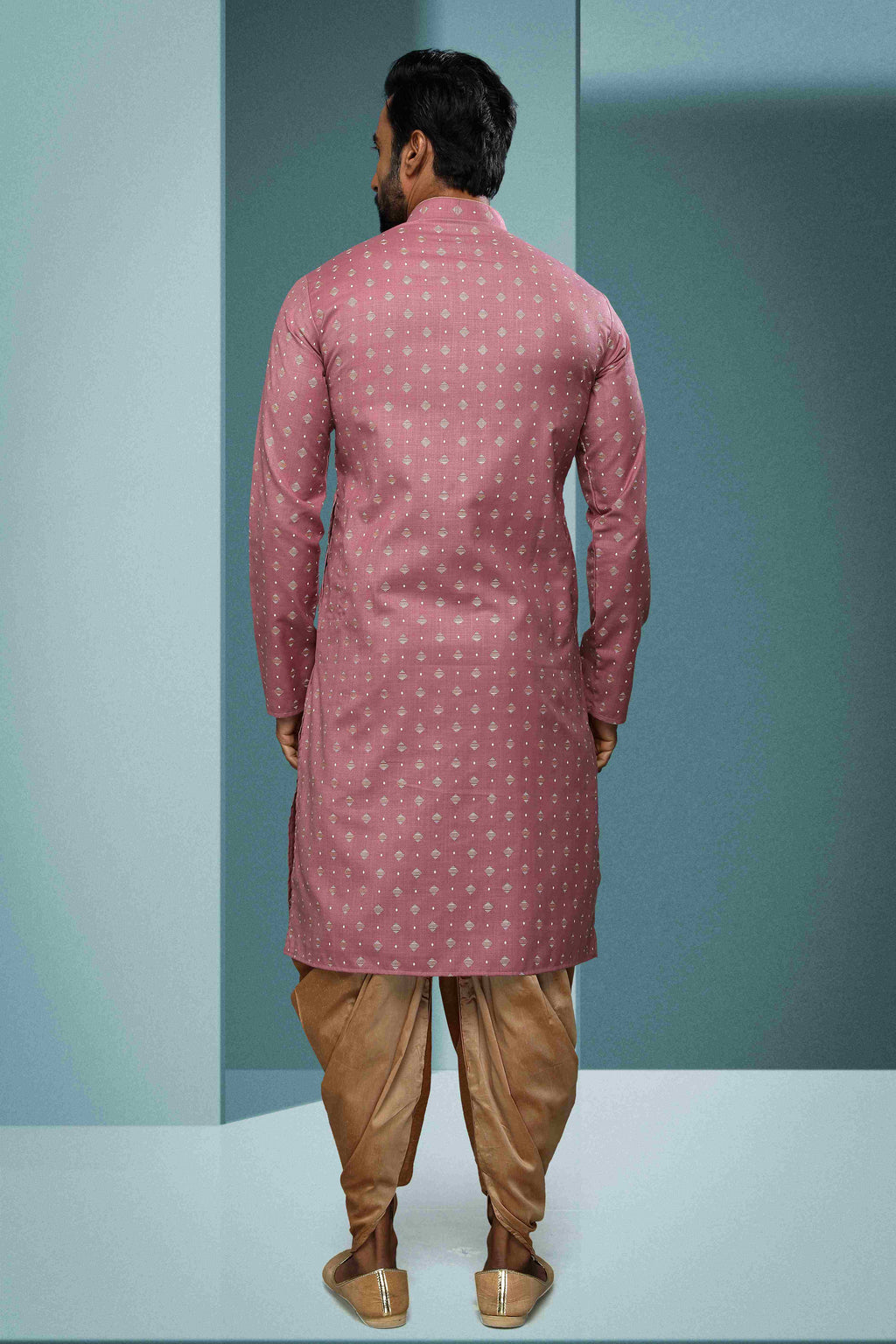 Raivat Ethnic Cotton Digital Print Kurta Pajama In Dark Pink Colour | Grocsy