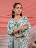 Yufta Green Floral Print Cotton A-Line Kurta Sets Add-On Jacket | Grocsy