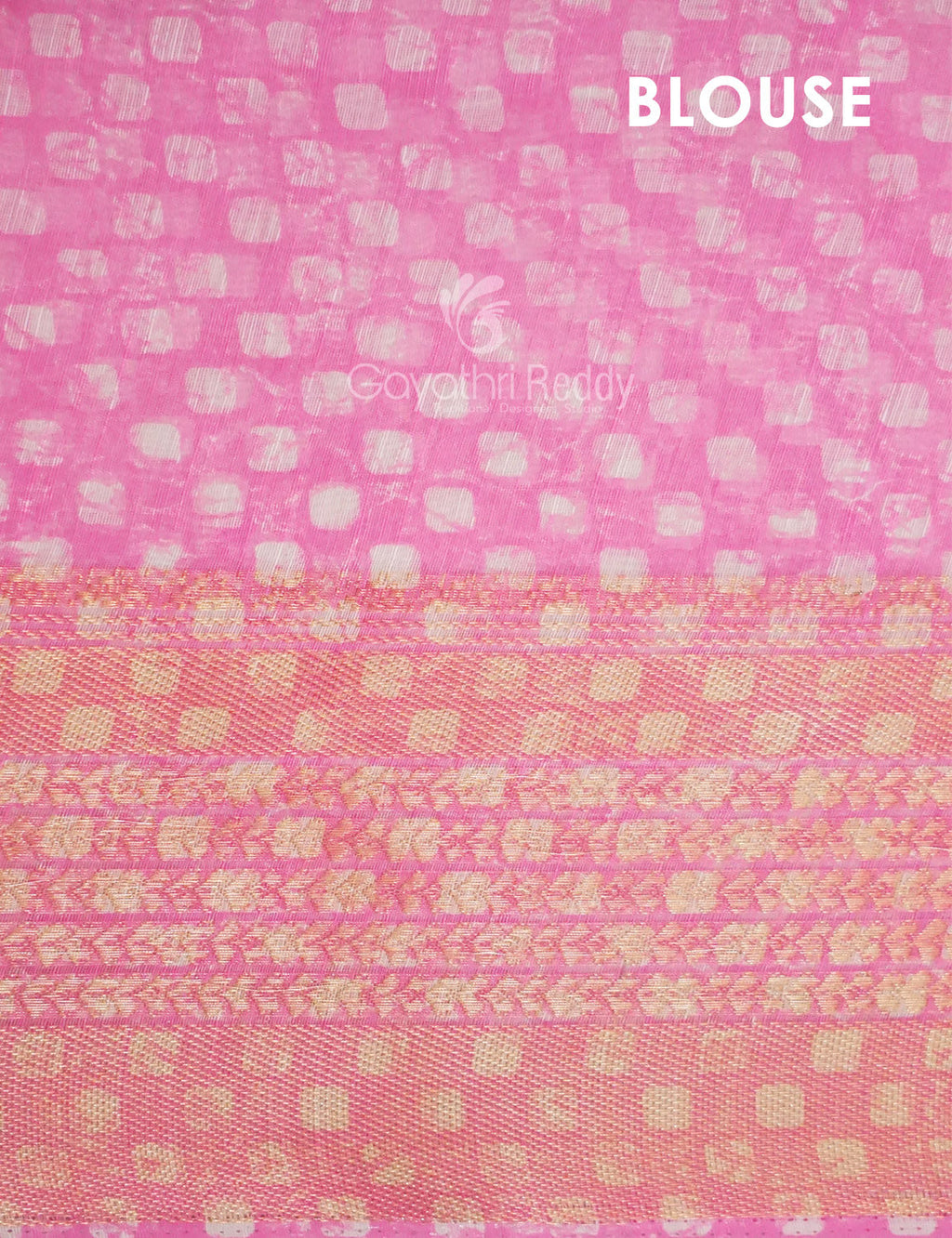 Shades of Baby Pink Colour Printed Semi Chanderi Saree By Gayathri Reddy Designer Studio | Grocsy