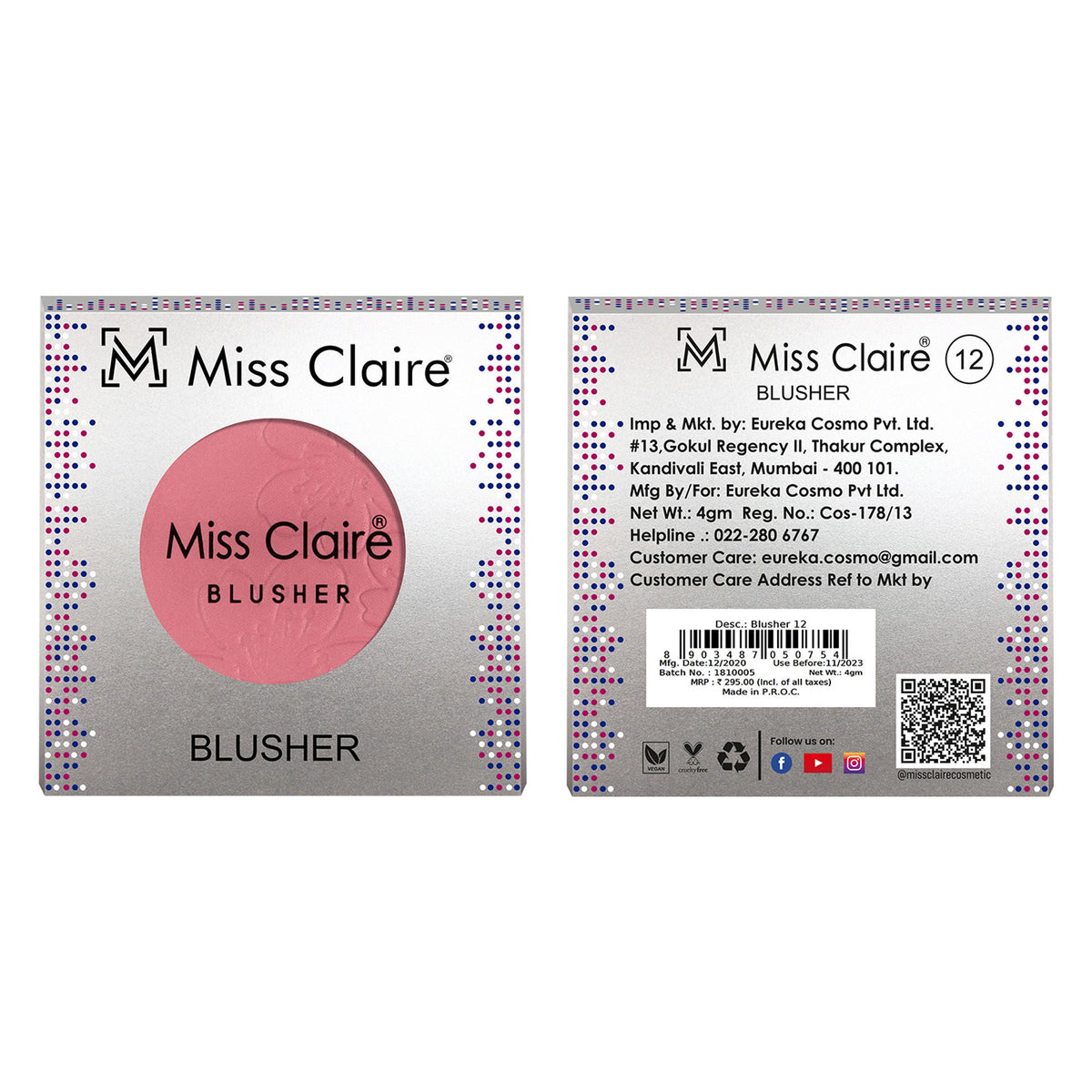 Miss Claire Round Blusher - 12 | Grocsy