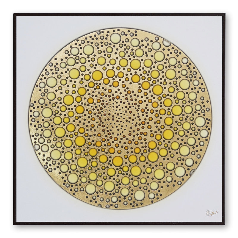 Tehzeeb Creations Golden Embossed Wall Painting | Grocsy