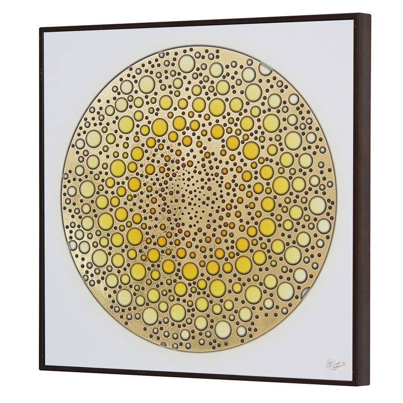 Tehzeeb Creations Golden Embossed Wall Painting | Grocsy
