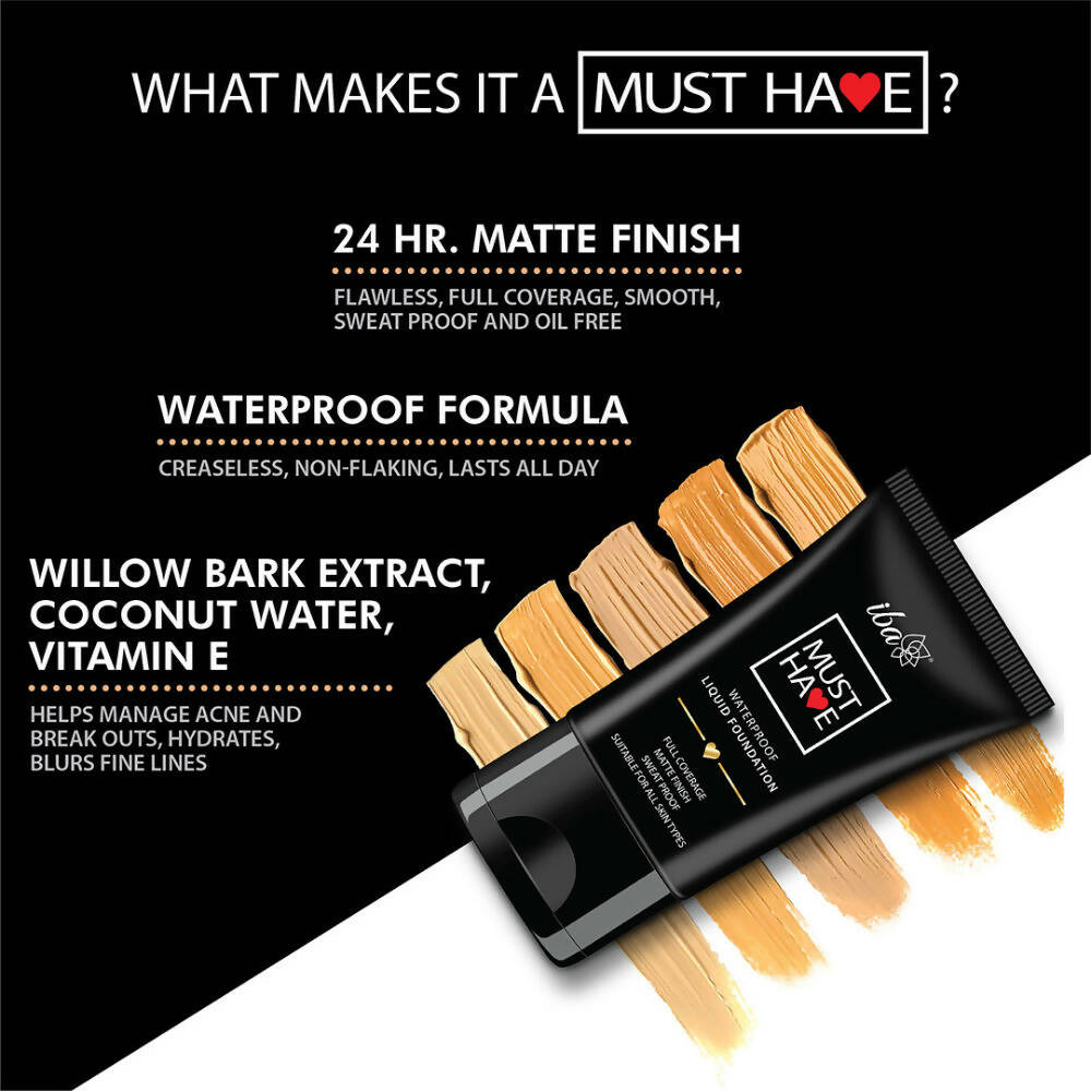 Iba Must Have Waterproof Liquid Foundation - Medium Beige | Grocsy