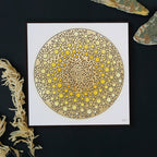 Tehzeeb Creations Golden Embossed Wall Painting | Grocsy