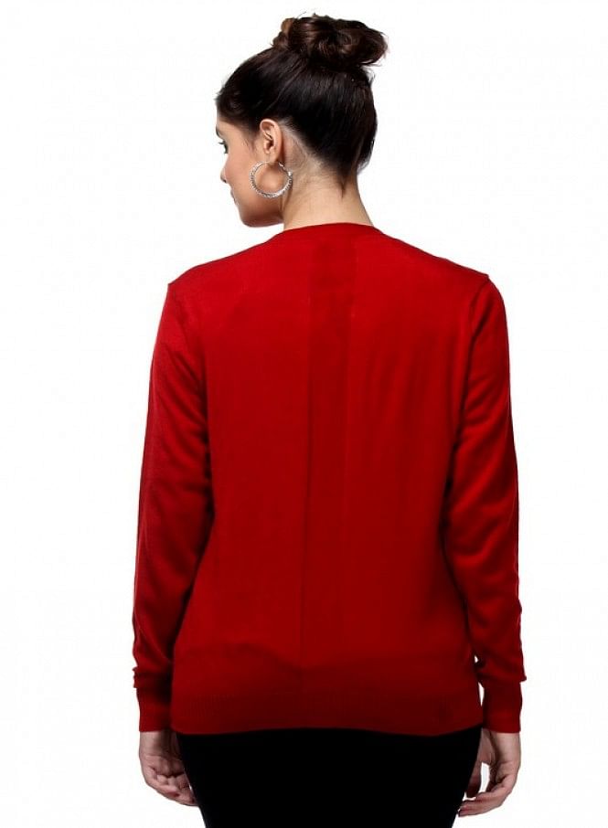 W for Woman Red Cardigan | Grocsy
