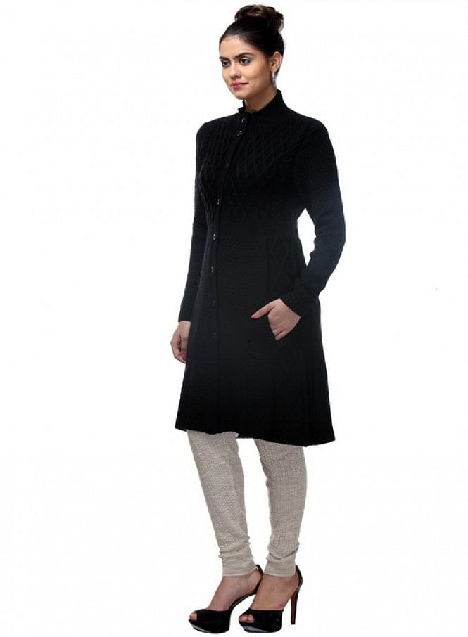 W for Woman Black Jacket | Grocsy