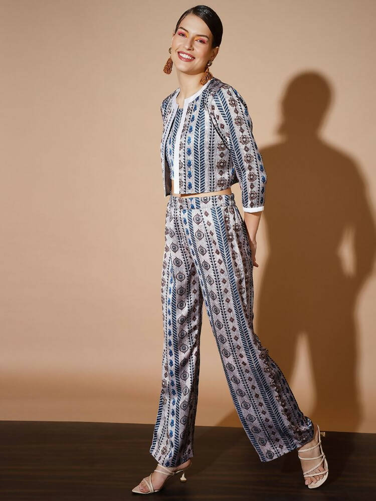 Myshka Multi Printed Co-Ords For Women | Grocsy