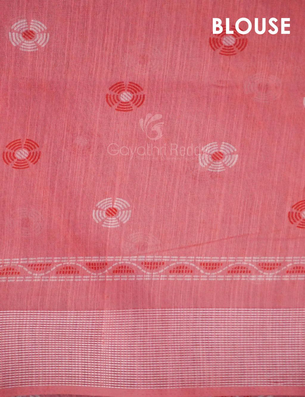 Shades of Light Peach Colour Floral Print Semi Chanderi Saree By Gayathri Reddy Designer Studio | Grocsy