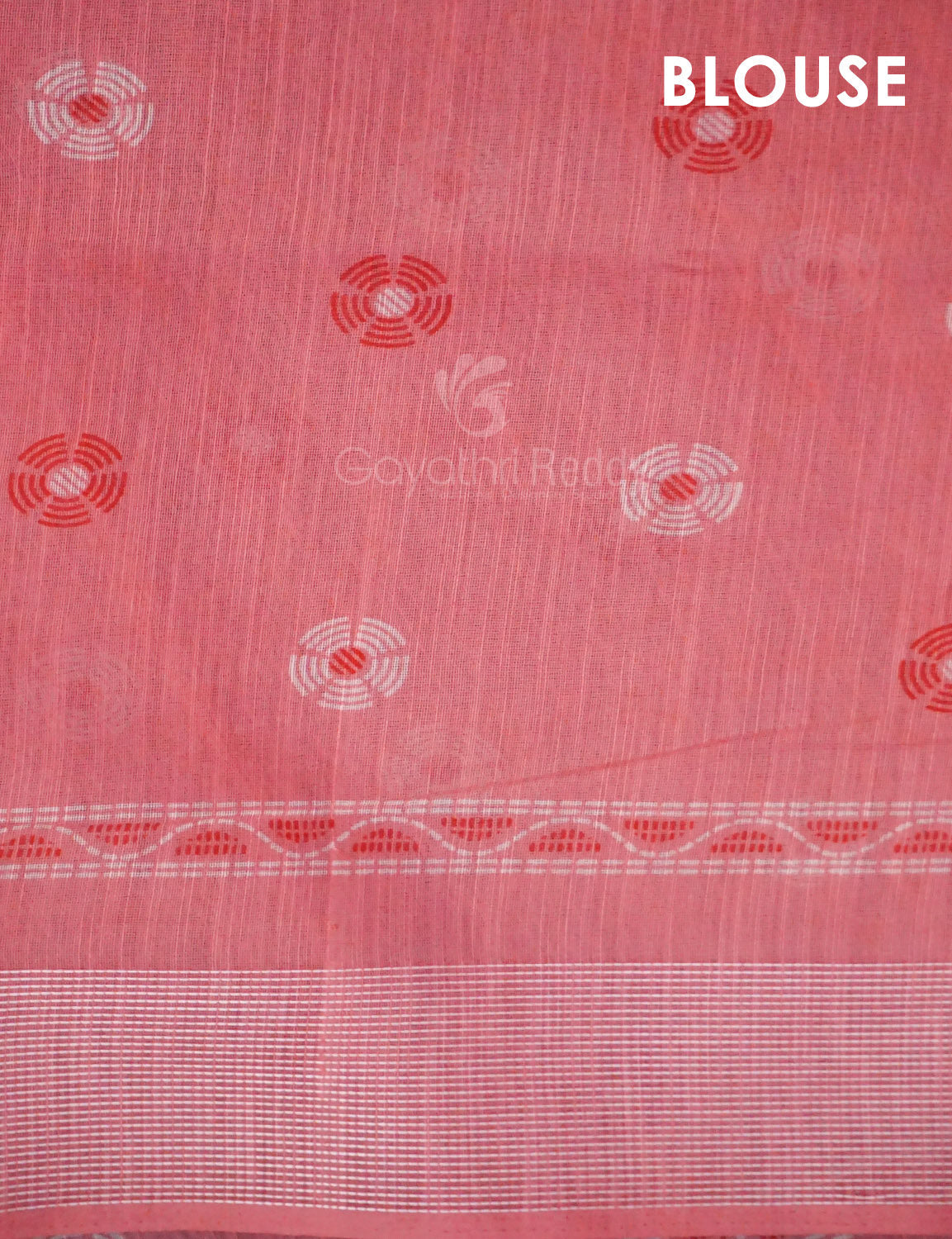 Shades of Light Peach Colour Floral Print Semi Chanderi Saree By Gayathri Reddy Designer Studio | Grocsy