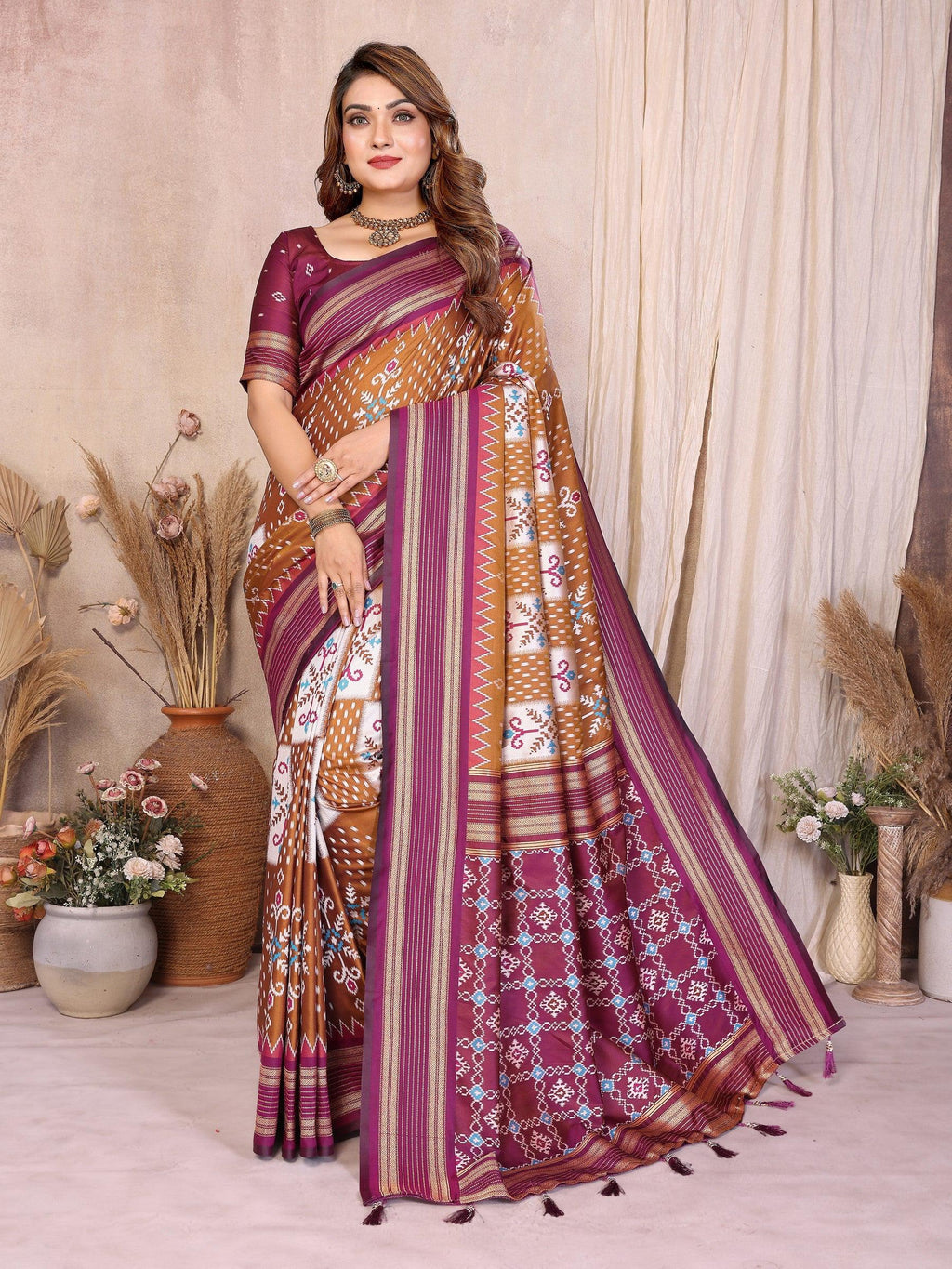 Anaita Premium South Soft Silk Saree | Grocsy