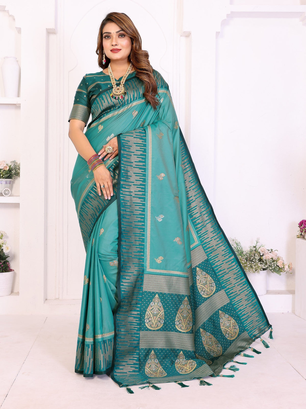Anaita Premium South Soft Silk Saree | Grocsy