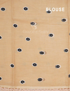 Black And Beige Combo Colour Pichwai Print Crocia Mulmul Cotton Saree By Gayathri Reddy Designer Studio | Grocsy