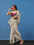 Tikhi Imli Floral Printed Poly Chiffon Saree | Grocsy