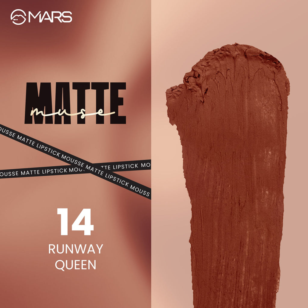 MARS Cosmetics Matte Muse Mousse Lipstick - 14 Runway Queen | Grocsy