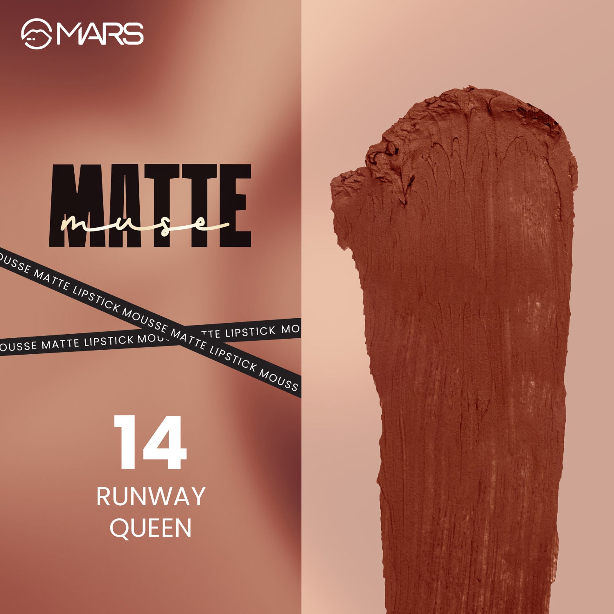 MARS Cosmetics Matte Muse Mousse Lipstick - 14 Runway Queen | Grocsy