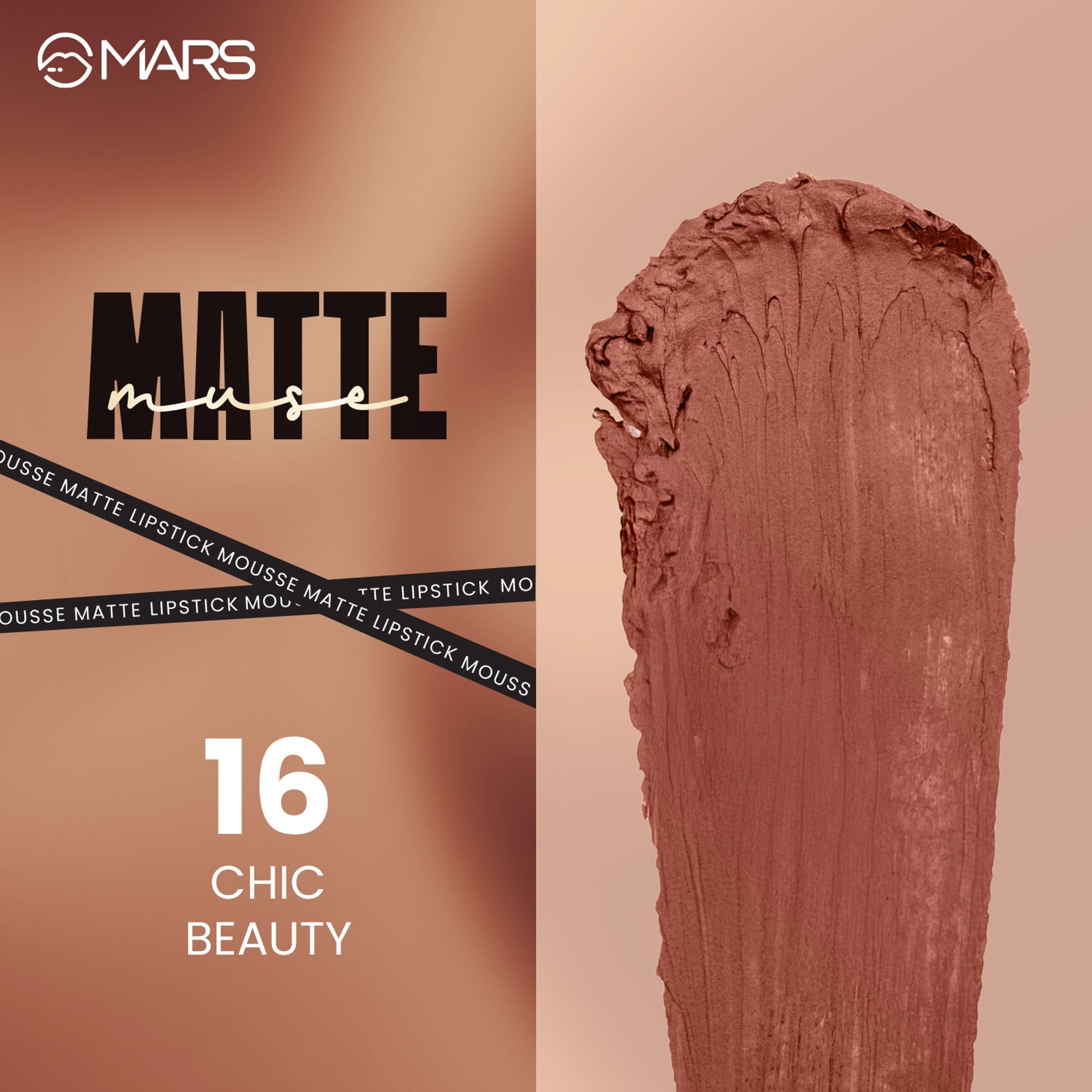 MARS Cosmetics Matte Muse Mousse Lipstick - 16 Chick Beauty | Grocsy