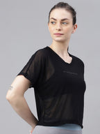 MKH Typography Printed Relaxed Fit Dri-FIT Sports T-shirt | Grocsy